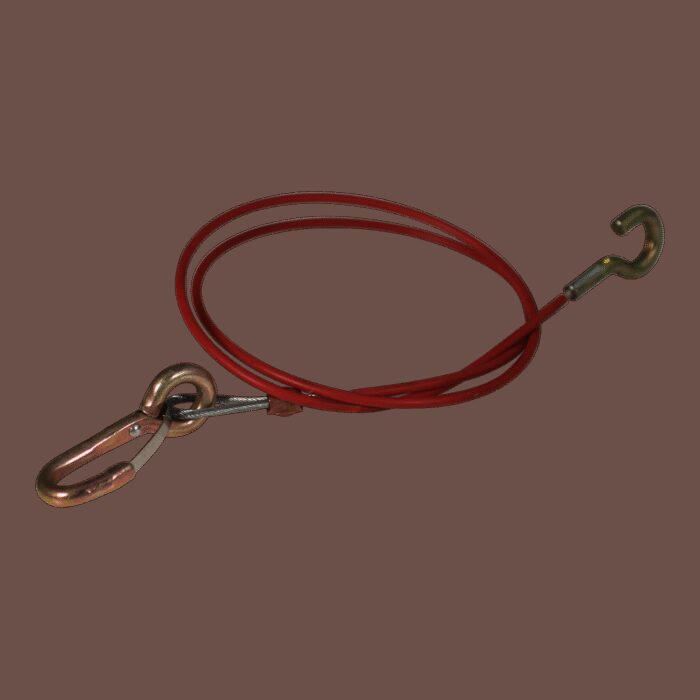 breekkabel 1000mm rood karabijnhaak