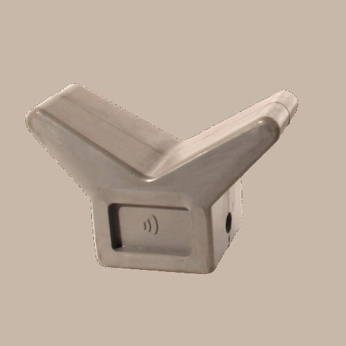 boegsteun rubber 120° grijs