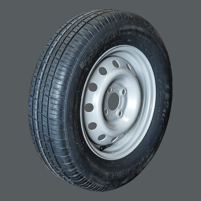 luchtband + wiel 155/80R13 ST290 TL + 4Jx13H2 ET30 57/100/4 TR13 84 N