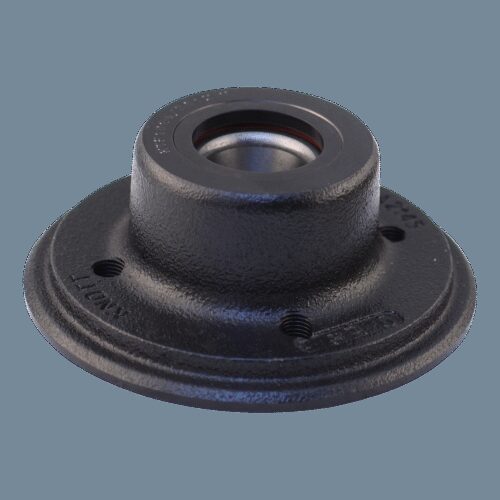 naaf met naafdop, flensmoer en lagers compactlager 100x4
