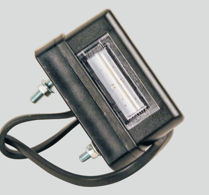kentekenlamp LED 12/24 V 83 x 50 x 30mm DC kabel 200mm, 0,75mm² 45mm  CE, ECE-R10 / R7 / R4 wit - Afbeelding 5