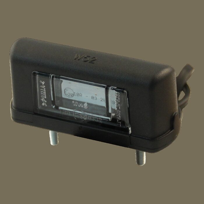 kentekenlamp LED 244 , 12-24V DC kabel 500mm , 2x 0,75mm²