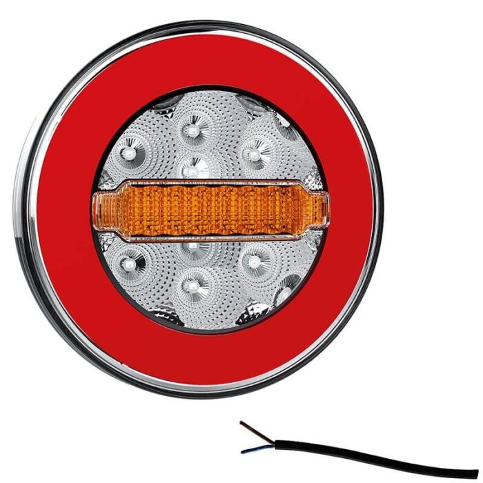 achterlicht 100cm LED links of rechts (universeel) kabel remlicht knipperlicht    neon-achterlicht  waterproof 12/24 V Lavaflow