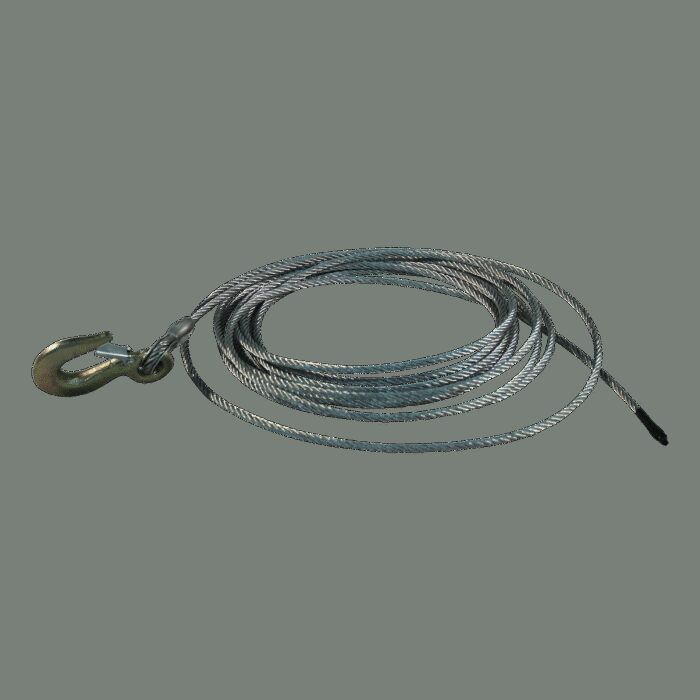 staalkabel met haak Ø6mm 8,5m