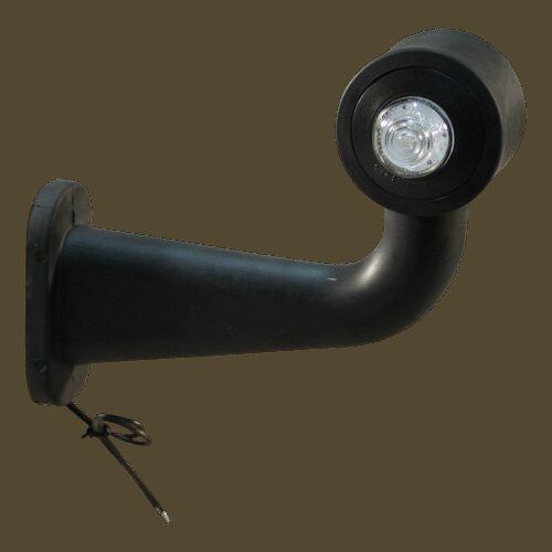contourlamp 138P / W21.5 rood / wit, rechts, 180mm, 2x075mm2