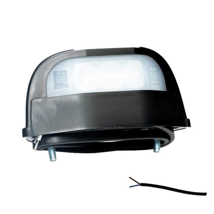 kentekenlamp LED 12/24v 112,3 x 57 x 97mm 50cm kabel 45 of 72mm  CE, ECE-R10 / R4