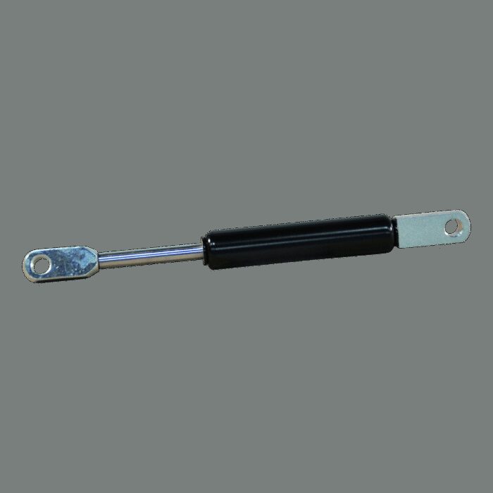 gasdrukveer (G) 08-19 200 1 500 AU19 (M8 Ø8,1 t=10) AB11 (Ø8,1 t=10) 150N cilinder met 2 componenten lak gitzwart RAL 9005