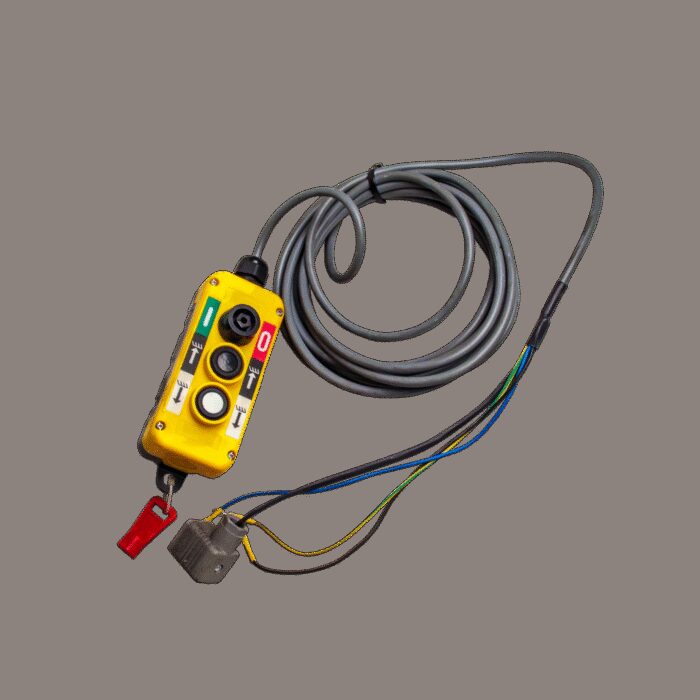 hydr. compactaggregaat DC24V-3KW kunststof tank afstandbediening met kabel - Afbeelding 2
