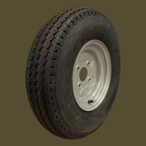 luchtband + wiel 5.00-10 KT-715 8PR + 3.50Bx10H2 ET0 85/115/4 84 N staal grijs