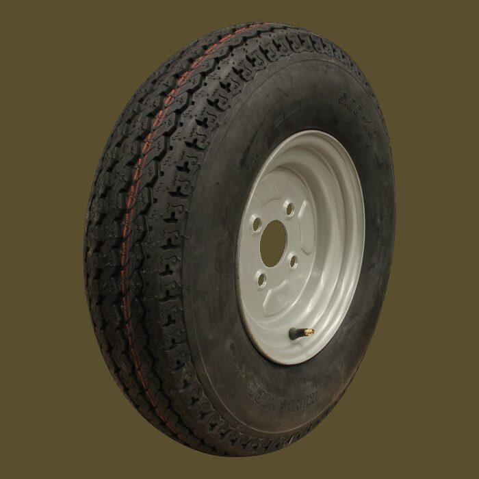 luchtband + wiel 5.00-10 KT-715 8PR + 3.50Bx10H2 ET0 85/115/4 84 N staal grijs