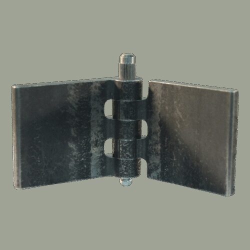 recht portierscharnier met pen met smeernippel 50 x 60mm scharnierblad blank