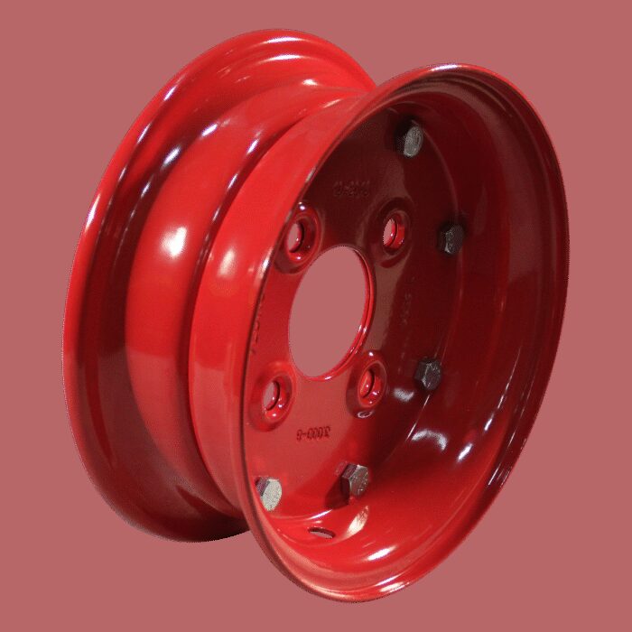 wiel 3.00D-8 ET0 60/100/4 staal, rood
