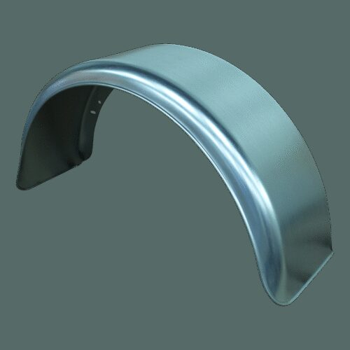 spatscherm enkel as staal 190mm x 645mm rond model