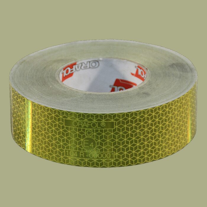 markeringssticker opleggers >3500kg 50mm x 50mtr geel