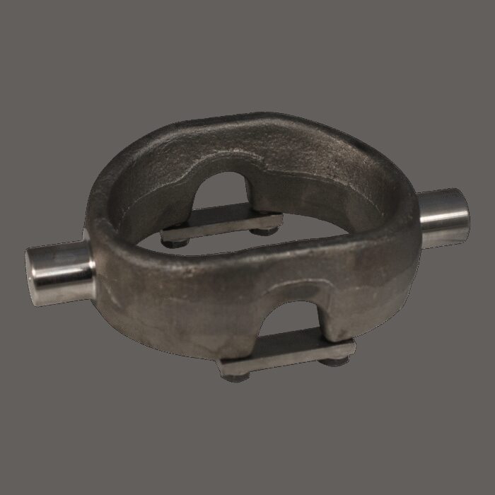 set hefcilinder verzinkt 2036Q 5ton slag 1043mm 3 traps  + verzinkte schroefpan, cardanring, montage-ogen en slangbreukbeveiliging - Afbeelding 3