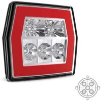 achterlicht LED links of rechts (universeel) 5 PIN's bajonet remlicht knipperlicht    neon-achterlicht  IP68 12/24 V Lavaflow