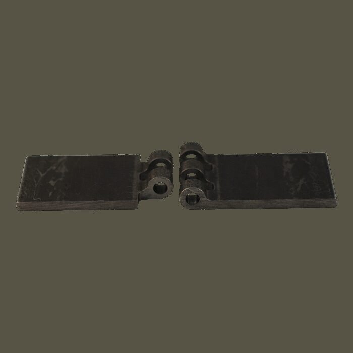 recht portierscharnier met pen met smeernippel 50 x 80mm scharnierblad blank niet demonteerbaar - Afbeelding 2