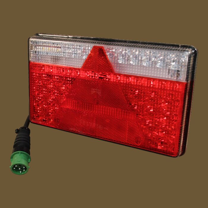 achterlicht LED Multiled II rechts 8 PIN's bajonet green + 0.5m kabel, 8 x 1mm²