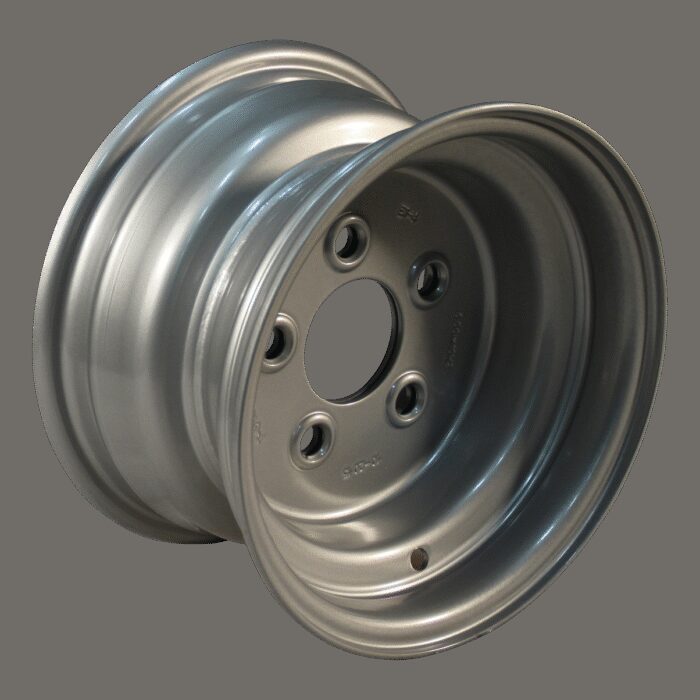 luchtband + wiel 195/50 B10 (18x8.00-10) Trailermaxx M-8001 + 6.00Ix10H2 ET-4 66,5/112/5 98 N staal grijs - Afbeelding 2
