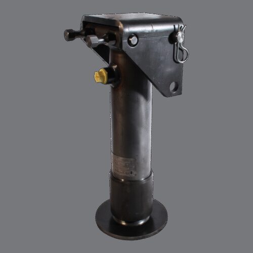 steunpoot hydraulisch met terughaalveer , 90° zwenkbaar Ø80mm