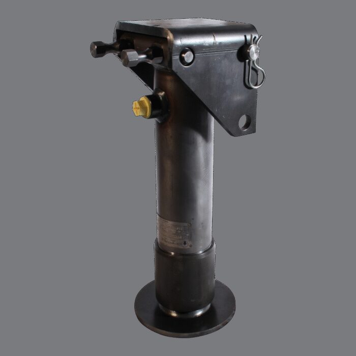 steunpoot hydraulisch met terughaalveer , 90° zwenkbaar Ø80mm