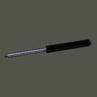gasdrukveer (G) 14-28 220 516 1750N cilinder met UV lak gitzwart RAL 9005