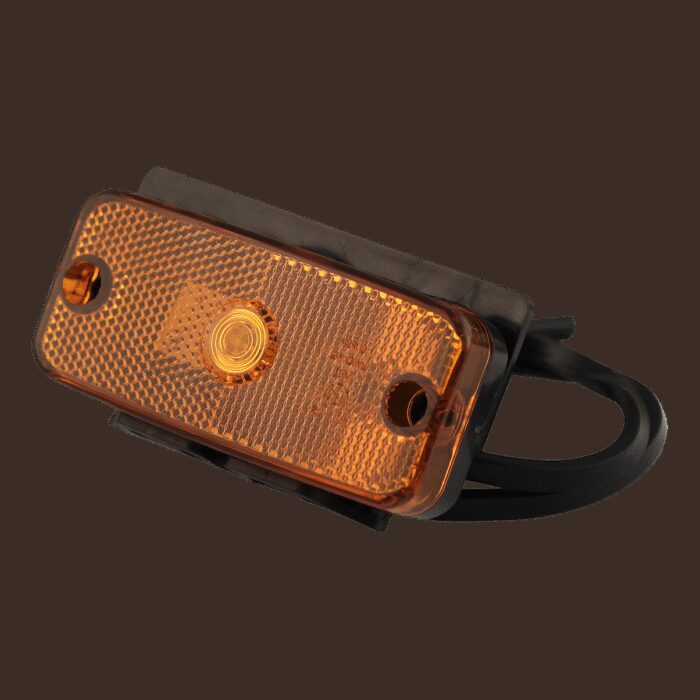 Zijmarkeringslamp Radex 915 led 12V+24V Inclusief montagesteun 90° Kabel 500mm met quick connector