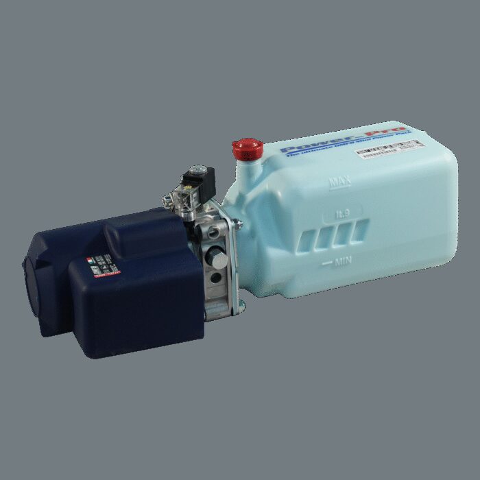 hydr. compactaggregaat DC24V-3KW kunststof tank , bediening niet inbegrepen