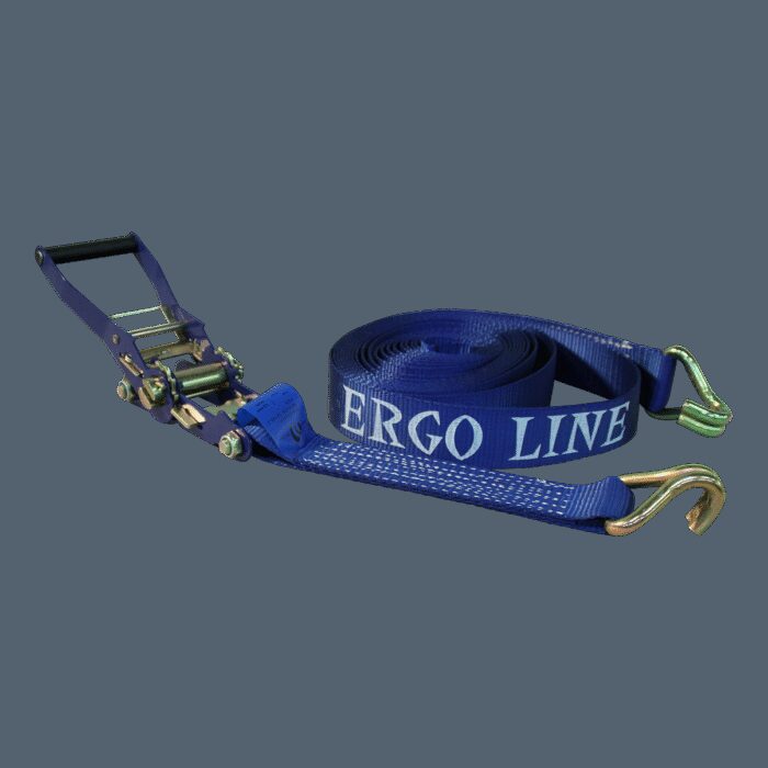 zware spanband "ERGO-LINE" met trekratel blauw 50mm 9000mm Ergo line