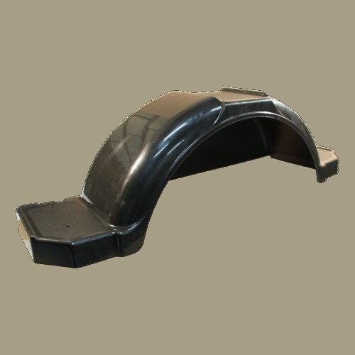 spatscherm enkel as kunststof 250mm x 1025mm hoekig model