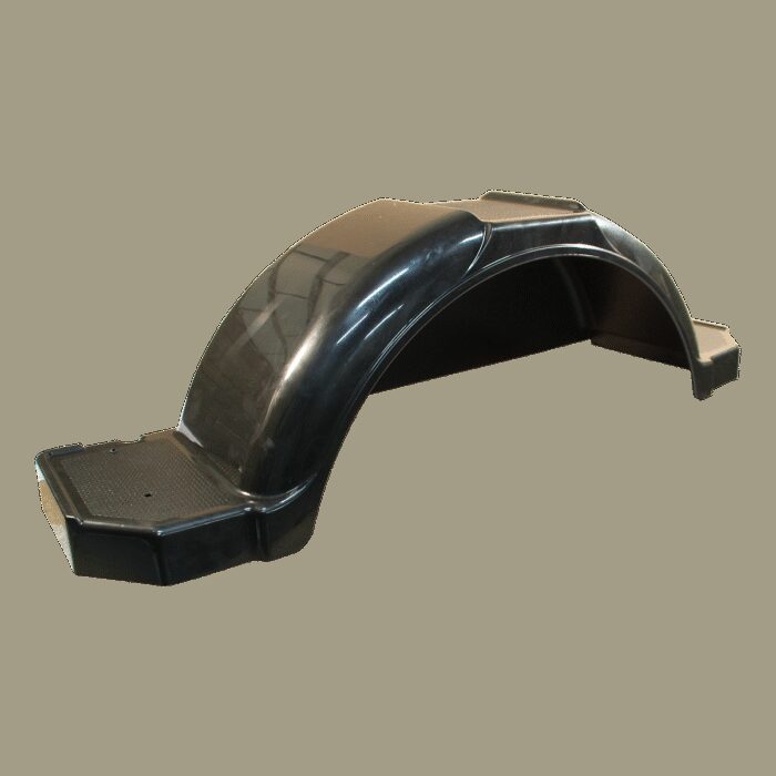 spatscherm enkel as kunststof 250mm x 1025mm hoekig model