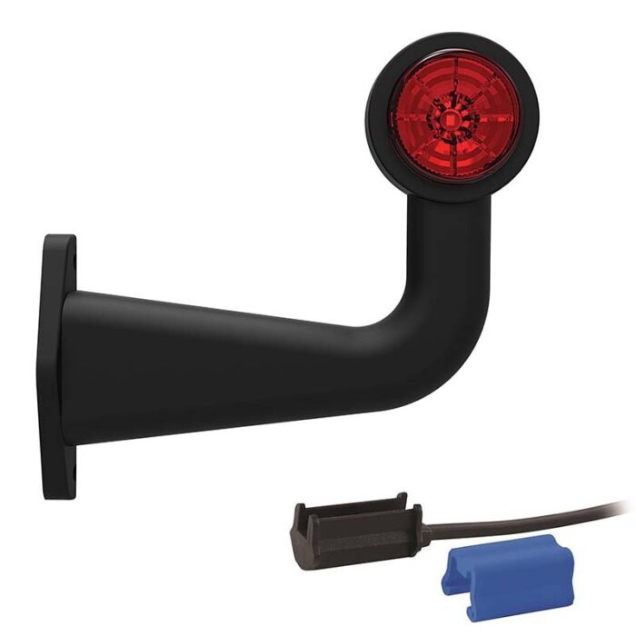contourlamp 195 x 147 x 45mm 76mm rood/wit Rood/wit rechts DC kabel 200mm, 0,75mm²  12/24 V CE, ECE-R10 / R7