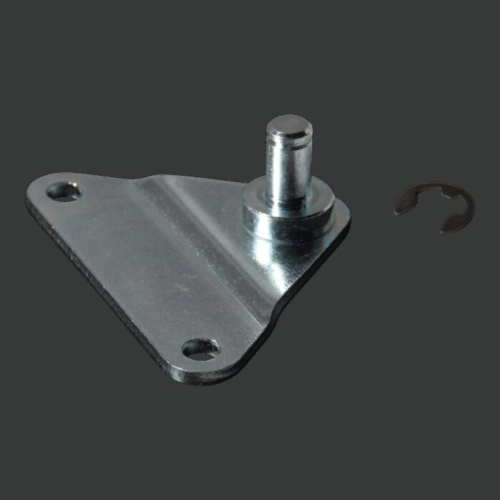 bevestigingsplaat met pen BA01/Z08 verzinkt Max 1200N, met borgveer.