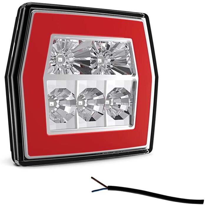 achterlicht 100cm LED links of rechts (universeel) kabel remlicht knipperlicht    achterlicht  IP68 12/24 V Lavaflow