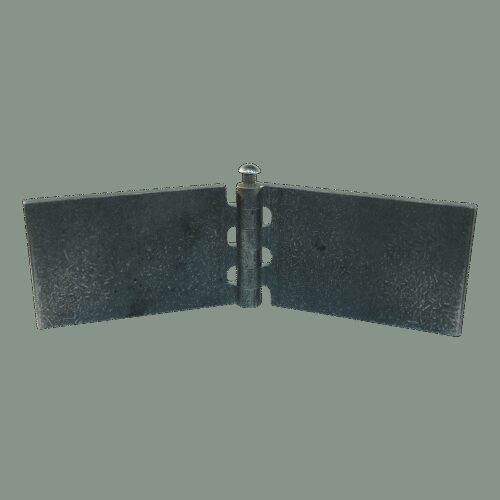 recht portierscharnier met rvs pen 60 x 100mm scharnierblad blank