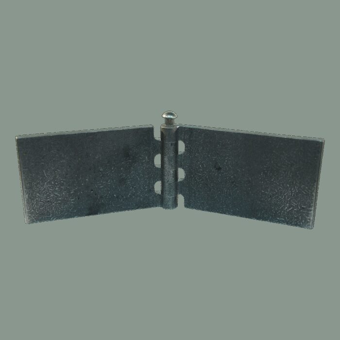 recht portierscharnier met rvs pen 60 x 100mm scharnierblad blank