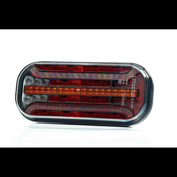 achterlicht LED universeel 100cm kabel 214,3 x 94,3 x 36,2mm opbouw remlicht knipperlicht   Achteruitrijlicht achterlicht rechthoek reflector 150mm IP68 12/24v CE, ECE-R10 / R7 / R6 / R23 / R3 - Afbeelding 2