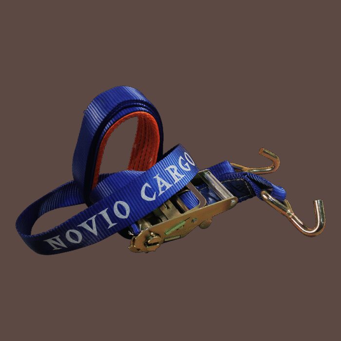 spanband voor autotransporter  overval-model blauw/oranje 50mm 3900mm Novio Cargo