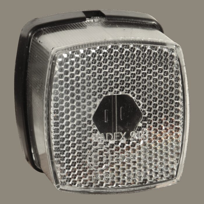 breedtelicht met reflector serie 910 wit Kabeltule