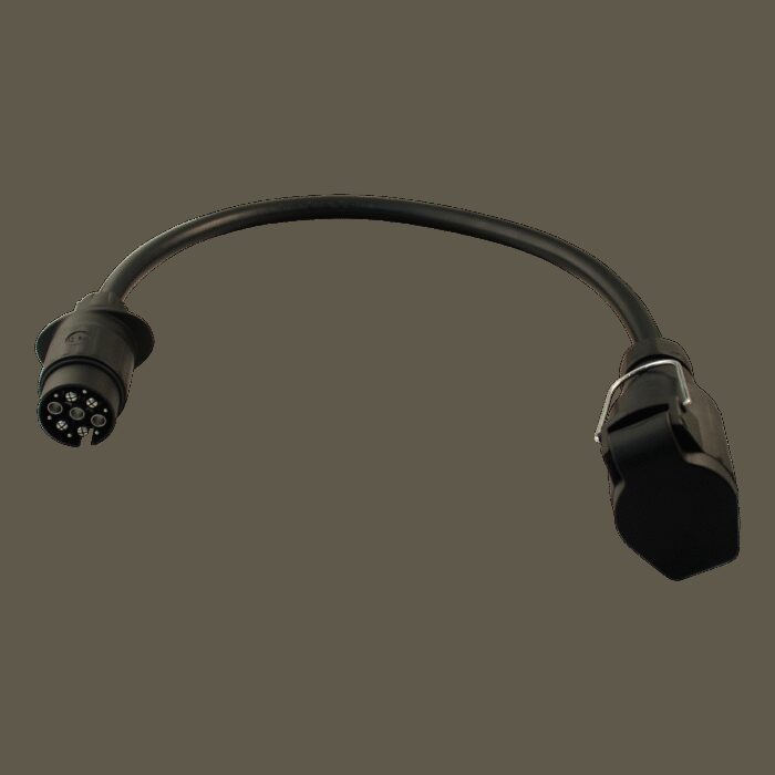 adapterkabel auto 13-polig (Multicon west systeem) - ahw 13-polig (Jäger systeem) 65cm