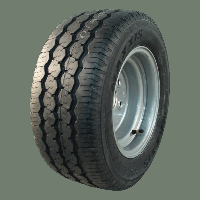 luchtband + wiel 195/55 R10C Trailermaxx CR-966 + 6.00Ix10H2 ET-4 94/140/5 98/96 P staal grijs
