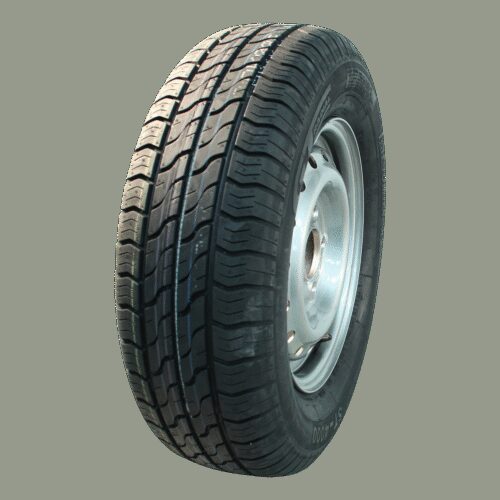 luchtband + wiel 145/80 R13 Kargomax ST-4000 M+S + 4½Jx13H2 ET30 57/100/4 79 N staal grijs