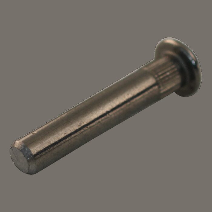 recht portierscharnier met rvs pen 30 x 30mm scharnierblad blank - Afbeelding 3
