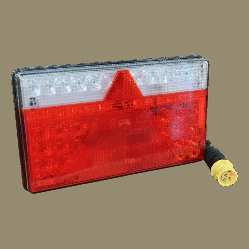 achterlicht LED Multiled II links 0.5m kabel, 8 x 1mm² 8p bajonet geel