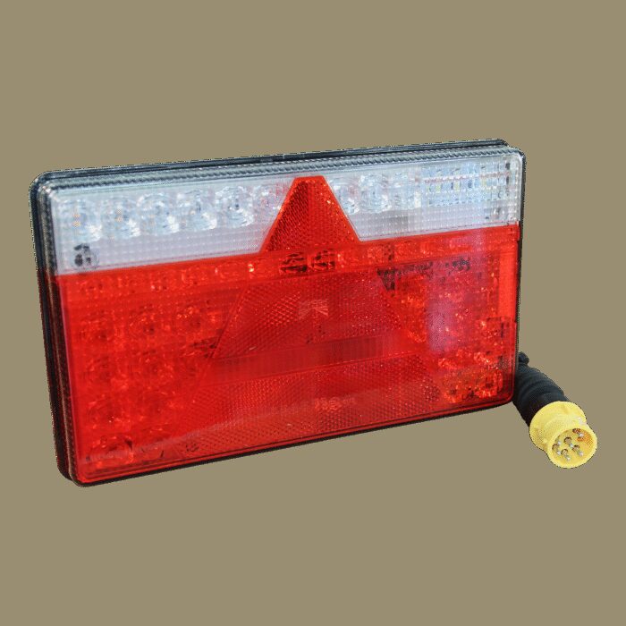 achterlicht Multiled II links 8 PIN's bajonet yellow + 0.5m kabel, 8 x 1mm² kentekenlicht