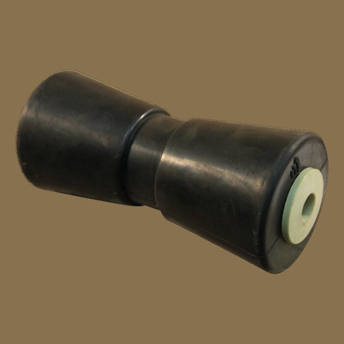 kielrol rubber zwart Ø85mm 194mm Ø17,5