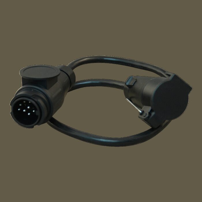 adapterkabel auto 13-polig (Jäger systeem) - ahw 7-polig 90cm