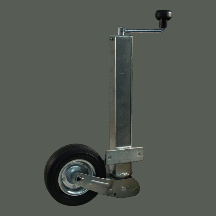 steunwiel automatisch opklapbaar Ø200x60mm ⧄60mm stalen velg