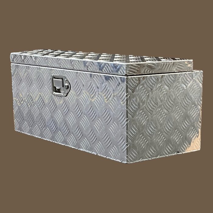 disselbox aluminium 900x300x350mm kofferslot
