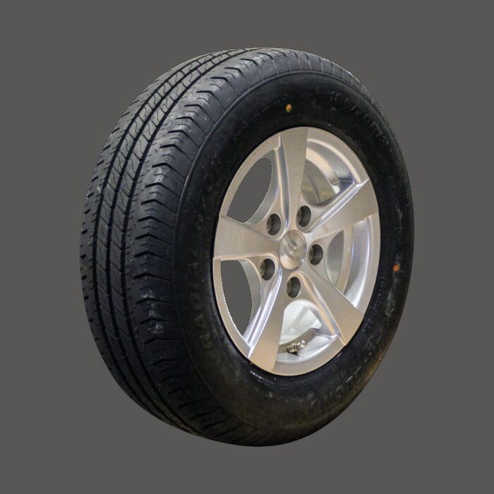 luchtband + wiel 185/70 R13 R701 M+S + 6Jx13H2 ET30 67/112/5 86 N lichtmetaal grijs